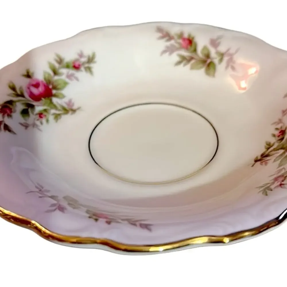 Vintage Johann Haviland Moss Rose 5 Piece Place Setting Traditions Fine China